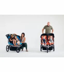 Joovy Zoom X2 Lightweight Jogging Side By Side Double Stroller - Glacier -Graco Store joovy zoom x2 lightweight jogging side by side double stroller glacier 33