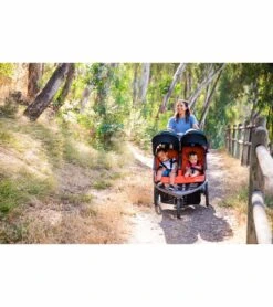 Joovy Zoom X2 Lightweight Jogging Side By Side Double Stroller - Paprika -Graco Store joovy zoom x2 lightweight jogging side by side double stroller paprika 38