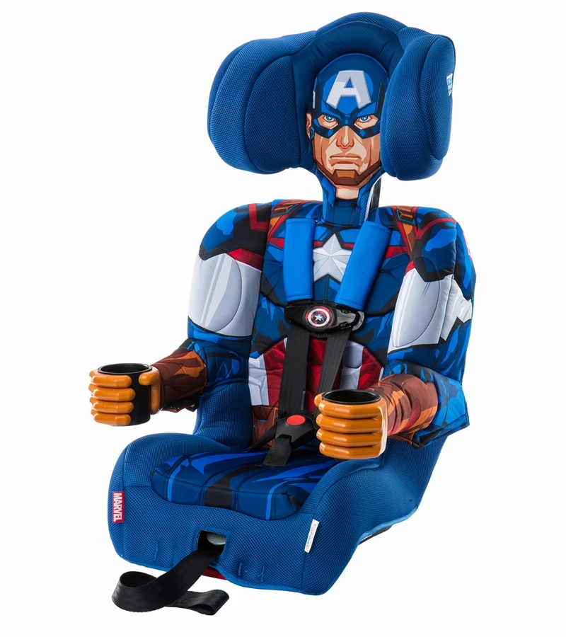 KidsEmbrace Harness Booster Car Seat - Captain America 4 KidsEmbrace Harness Booster Car Seat - Captain America - Image 2