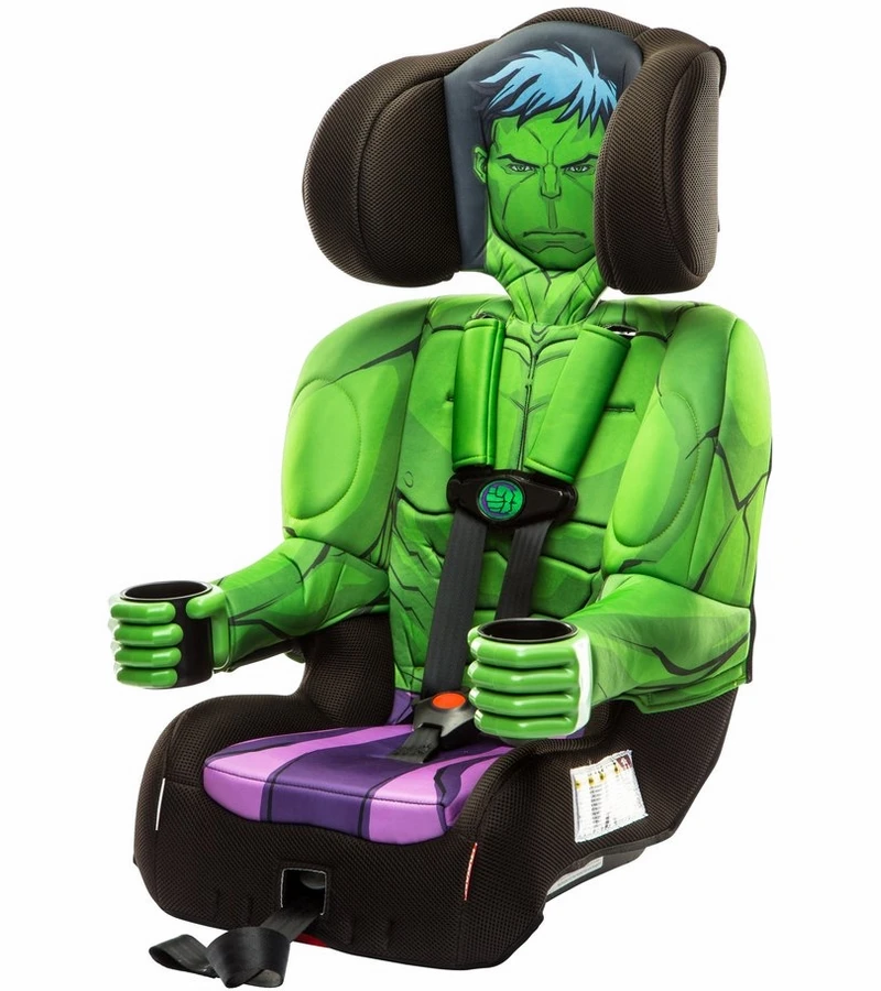KidsEmbrace Harness Booster Car Seat - Hulk 3 KidsEmbrace Harness Booster Car Seat - Hulk