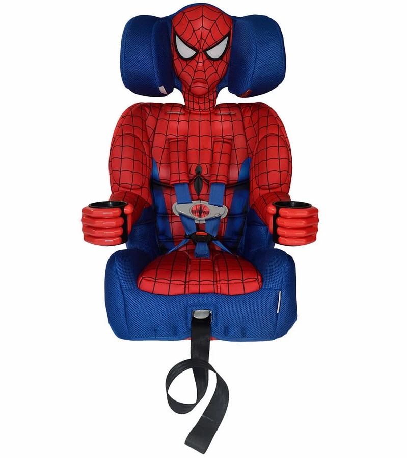KidsEmbrace Harness Booster Car Seat - Ultimate Spider-Man, Blue 4 KidsEmbrace Harness Booster Car Seat - Ultimate Spider-Man, Blue - Image 2