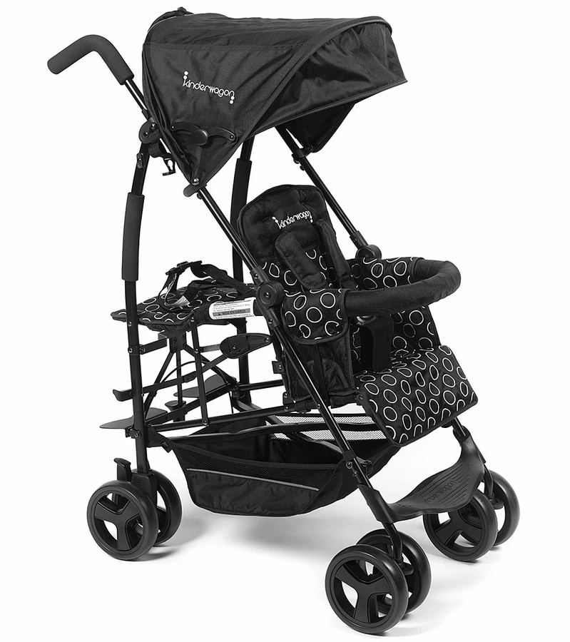 Kinderwagon Jump Sibling Stroller - Black 3 Kinderwagon Jump Sibling Stroller - Black