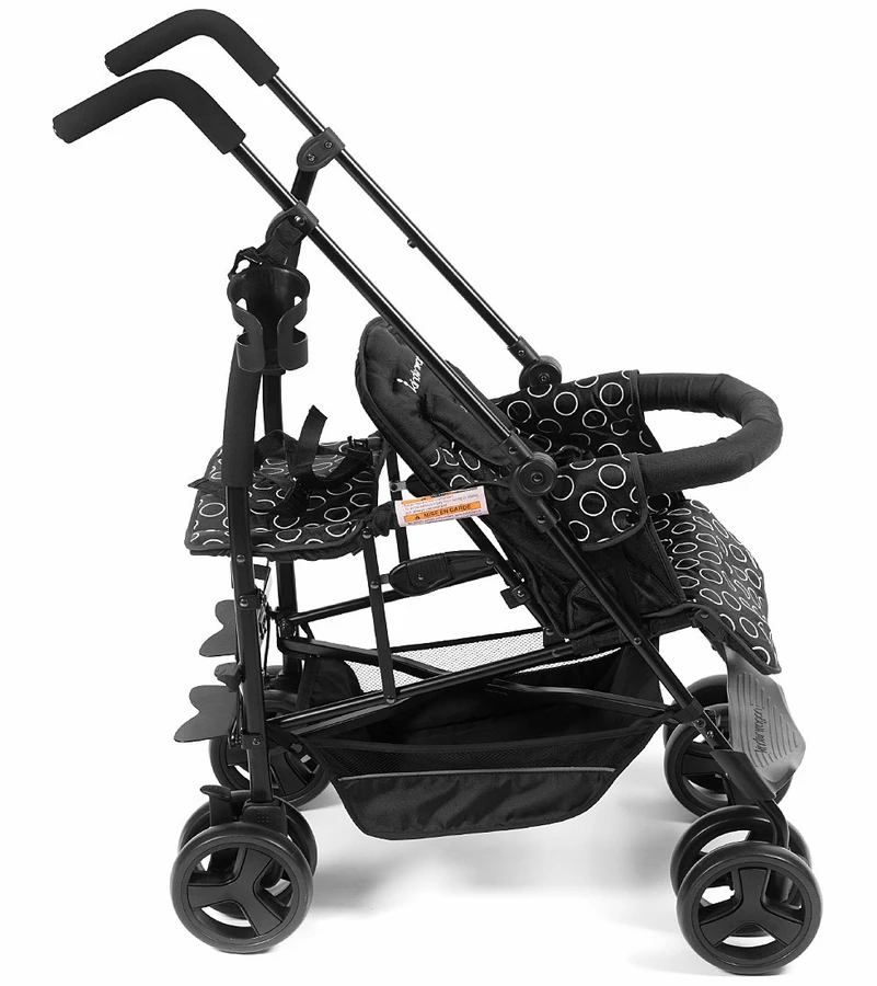 Kinderwagon Jump Sibling Stroller - Black 4 Kinderwagon Jump Sibling Stroller - Black - Image 2