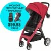 Larktale Chit Chat Compact Stroller Winter Bundle - Barossa Red / Black -Graco Store larktale chit chat compact stroller winter bundle barossa red black 74