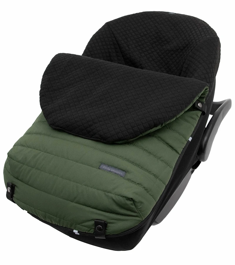 Little Unicorn Infant Car Seat Footmuff - Dark Green 3 Little Unicorn Infant Car Seat Footmuff - Dark Green