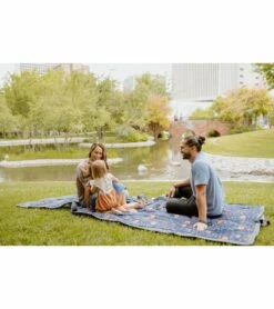 Little Unicorn Outdoor Blanket 5 X 10 - Midnight Poppy -Graco Store little unicorn outdoor blanket 5 x 10 midnight poppy 131