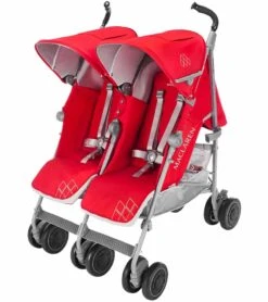 Maclaren 2016/2017 Twin Techno Double Stroller - Cardinal