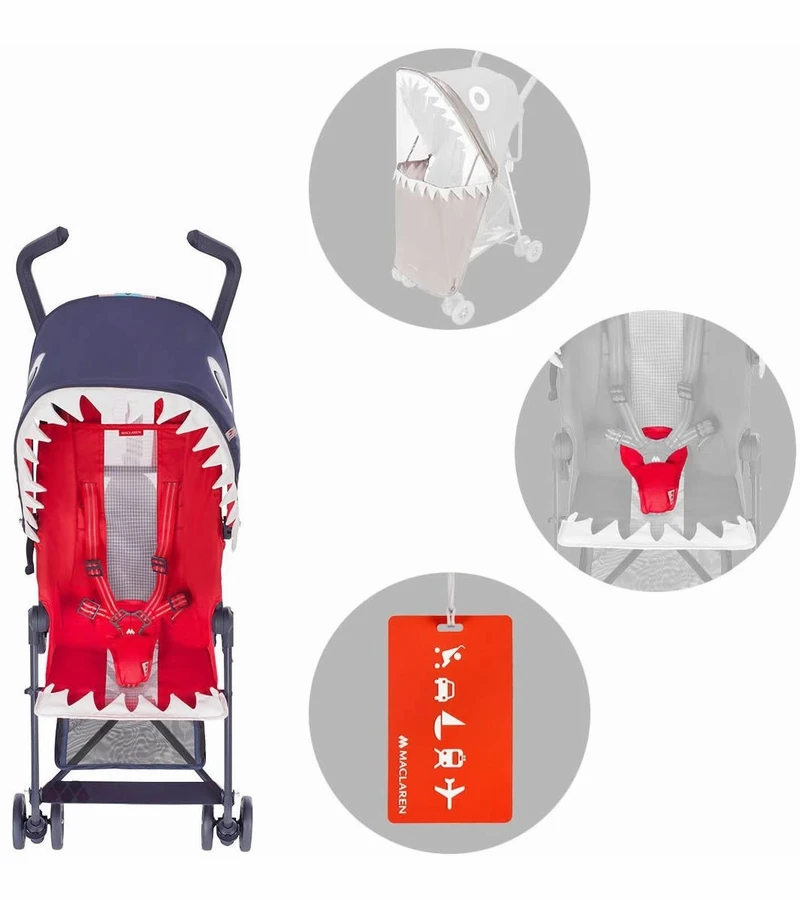 Maclaren 2018 / 2019 Mark II Umbrella Stroller - Shark 7 Maclaren 2018 / 2019 Mark II Umbrella Stroller - Shark - Image 5