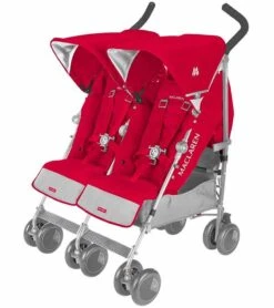 Maclaren Twin Techno Double Stroller - Cardinal