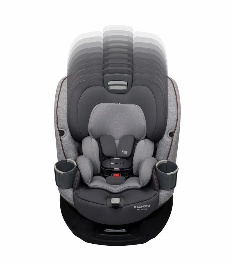 Maxi-Cosi Emme 360 Rotating All-in-One Convertible Car Seat - Urban Wonder 7 Maxi-Cosi Emme 360 Rotating All-in-One Convertible Car Seat - Urban Wonder - Image 5
