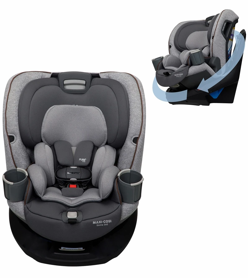 Maxi-Cosi Emme 360 Rotating All-in-One Convertible Car Seat - Urban Wonder 3 Maxi-Cosi Emme 360 Rotating All-in-One Convertible Car Seat - Urban Wonder