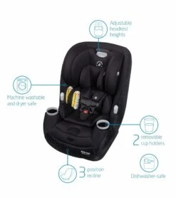 Maxi-Cosi Pria All-in-One Convertible Car Seat - Sonar Black (PureCosi) -Graco Store maxi cosi pria all in one convertible car seat sonar black purecosi 156