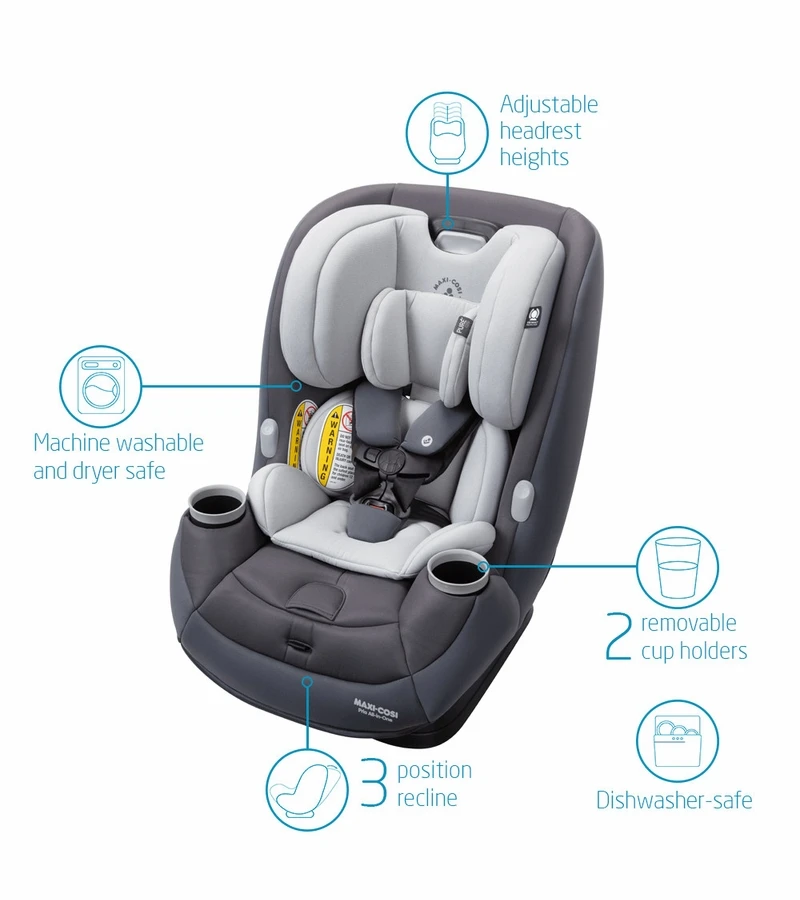 Maxi-Cosi Pria All-in-One Convertible Car Seat - Walking Trail (PureCosi) 8 Maxi-Cosi Pria All-in-One Convertible Car Seat - Walking Trail (PureCosi) - Image 6