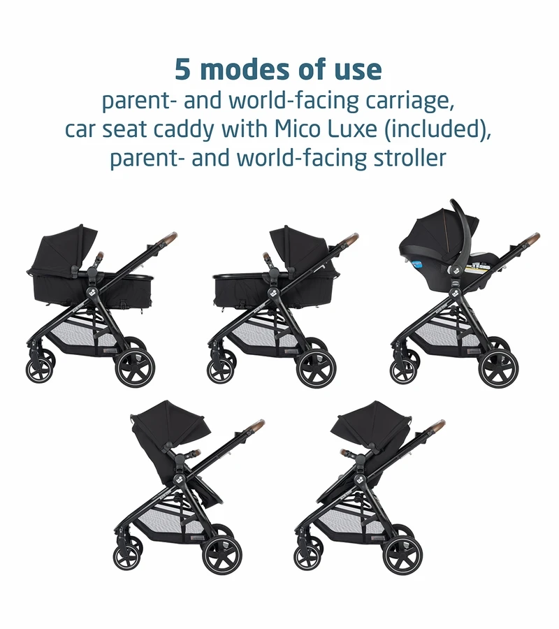 Maxi-Cosi Zelia2 Luxe Travel System - New Hope Black 4 Maxi-Cosi Zelia2 Luxe Travel System - New Hope Black - Image 2
