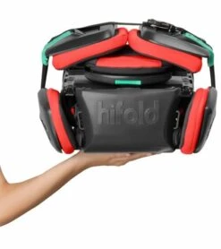 Mifold HiFold Fit-and-Fold Highback Belt-Postioning Booster Car Seat - Slate Grey -Graco Store mifold hifold fit and fold highback belt postioning booster car seat red 165