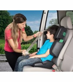 Mifold HiFold Fit-and-Fold Highback Belt-Postioning Booster Car Seat - Slate Grey -Graco Store mifold hifold fit and fold highback belt postioning booster car seat red 168