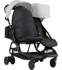 Mountain Buggy Nano Duo Double Stroller - Silver -Graco Store mountain buggy nano duo double stroller silver 49