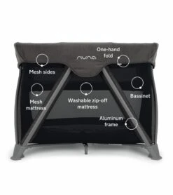 Nuna COVE Aire Go Playard - Caviar -Graco Store nuna cove aire go playard caviar 150