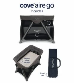 Nuna COVE Aire Go Playard - Caviar -Graco Store nuna cove aire go playard caviar 152