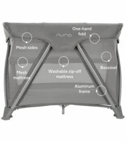 Nuna COVE Aire Go Playard - Frost -Graco Store nuna cove aire go playard frost 173