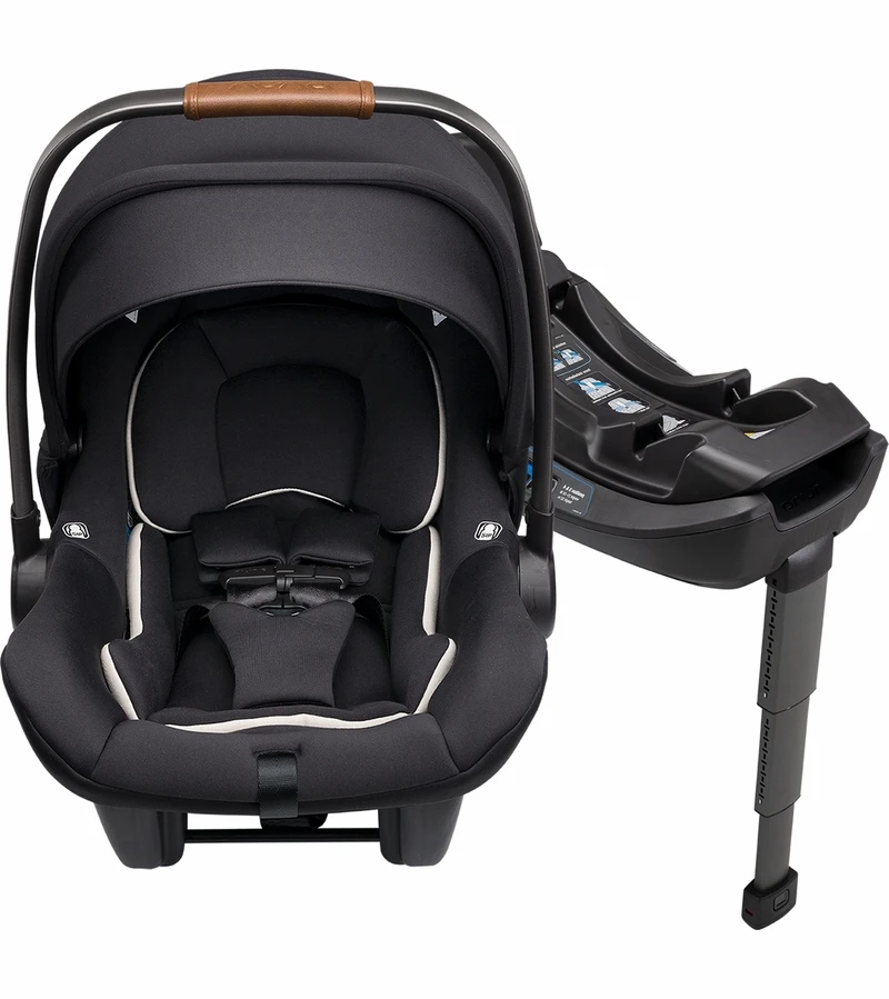 Nuna PIPA Lite R Lightweight Infant Car Seat + RELX Base With Load Leg - Caviar 3 Nuna PIPA Lite R Lightweight Infant Car Seat + RELX Base With Load Leg - Caviar