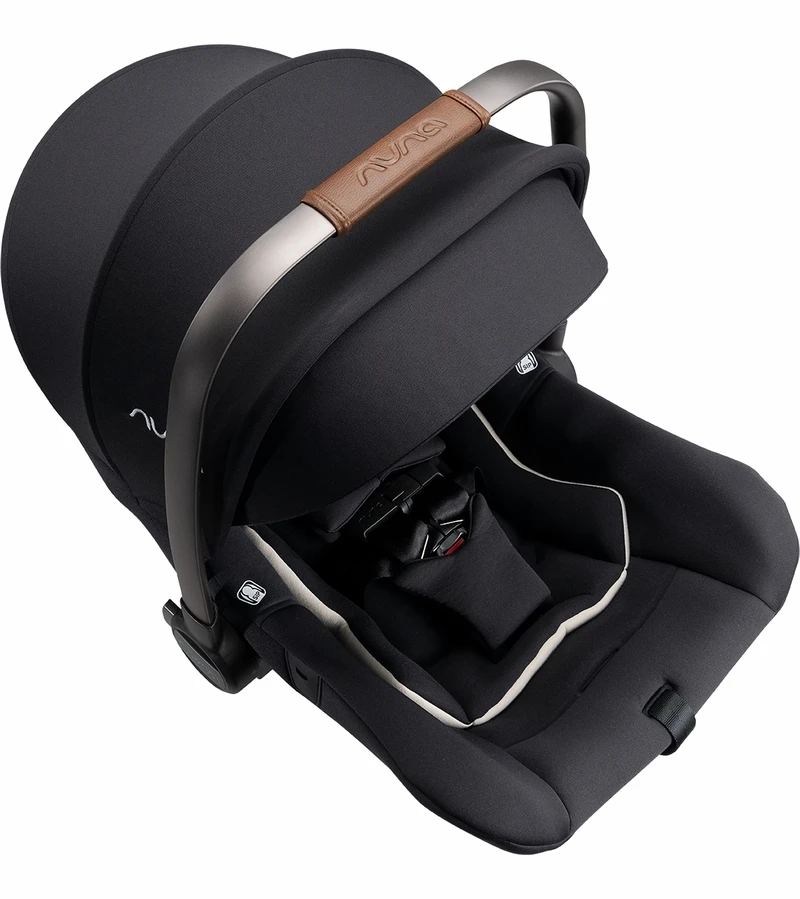 Nuna PIPA Lite R Lightweight Infant Car Seat + RELX Base With Load Leg - Caviar 9 Nuna PIPA Lite R Lightweight Infant Car Seat + RELX Base With Load Leg - Caviar - Image 7