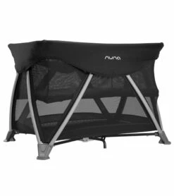 Nuna Sena Aire Playard With Organic Cotton Sheet - Caviar -Graco Store nuna sena aire playard with organic cotton sheet caviar 196