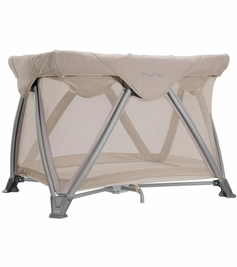 Nuna Sena Aire Playard With Organic Cotton Sheet - Champagne 3 Nuna Sena Aire Playard With Organic Cotton Sheet - Champagne