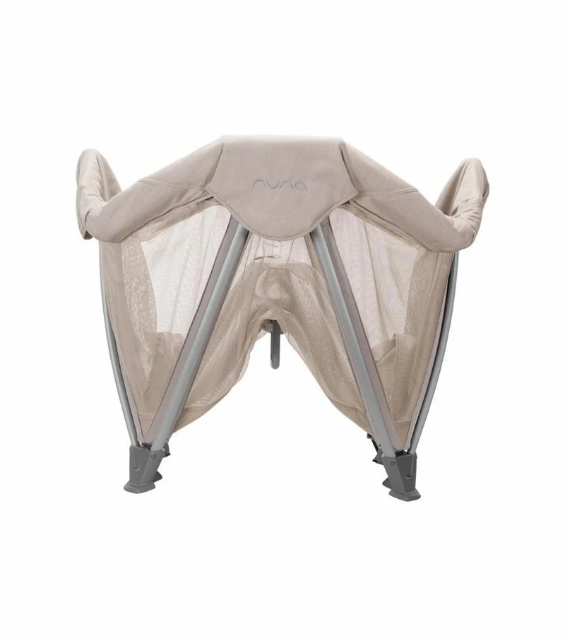Nuna Sena Aire Playard With Organic Cotton Sheet - Champagne 6 Nuna Sena Aire Playard With Organic Cotton Sheet - Champagne - Image 4
