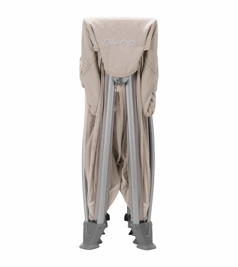 Nuna Sena Aire Playard With Organic Cotton Sheet - Champagne 7 Nuna Sena Aire Playard With Organic Cotton Sheet - Champagne - Image 5