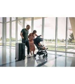 Nuna TRVL Self-Folding Compact Stroller - Lagoon -Graco Store nuna trvl self folding compact stroller lagoon 172