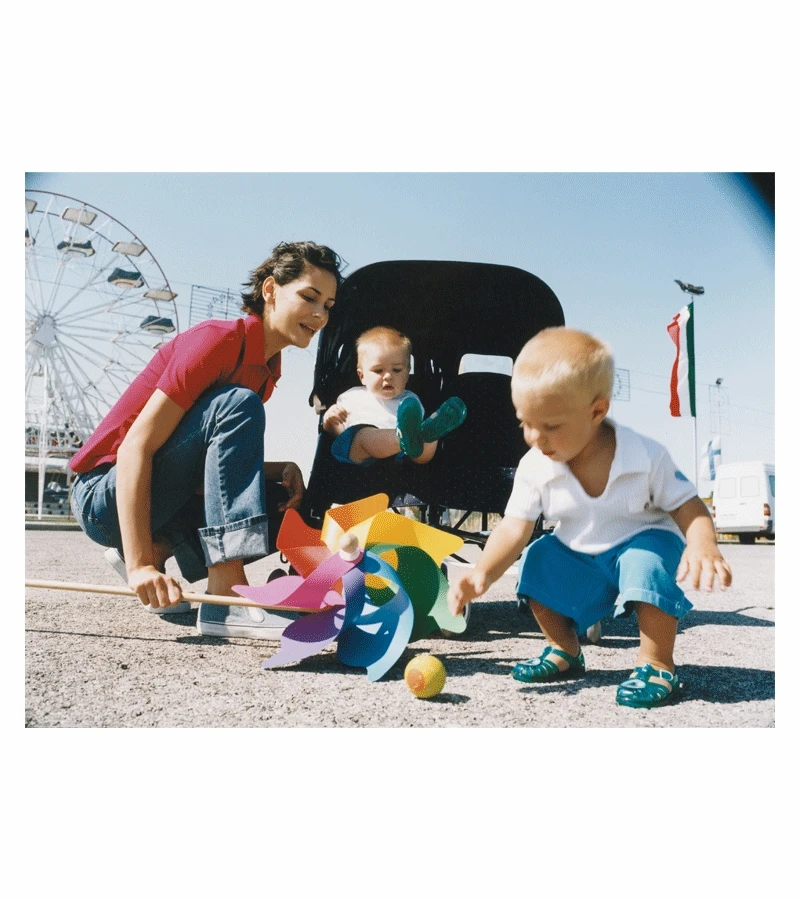 Peg Perego Aria Twin 60/40 Double Stroller In Java 5 Peg Perego Aria Twin 60/40 Double Stroller In Java - Image 3