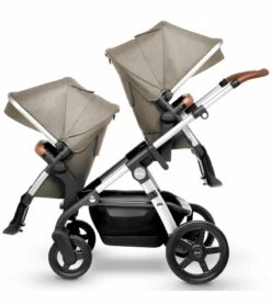 Silver Cross Wave Single-to-Double Stroller 2018 Linen -Graco Store silver cross wave single to double stroller 2018 linen 46
