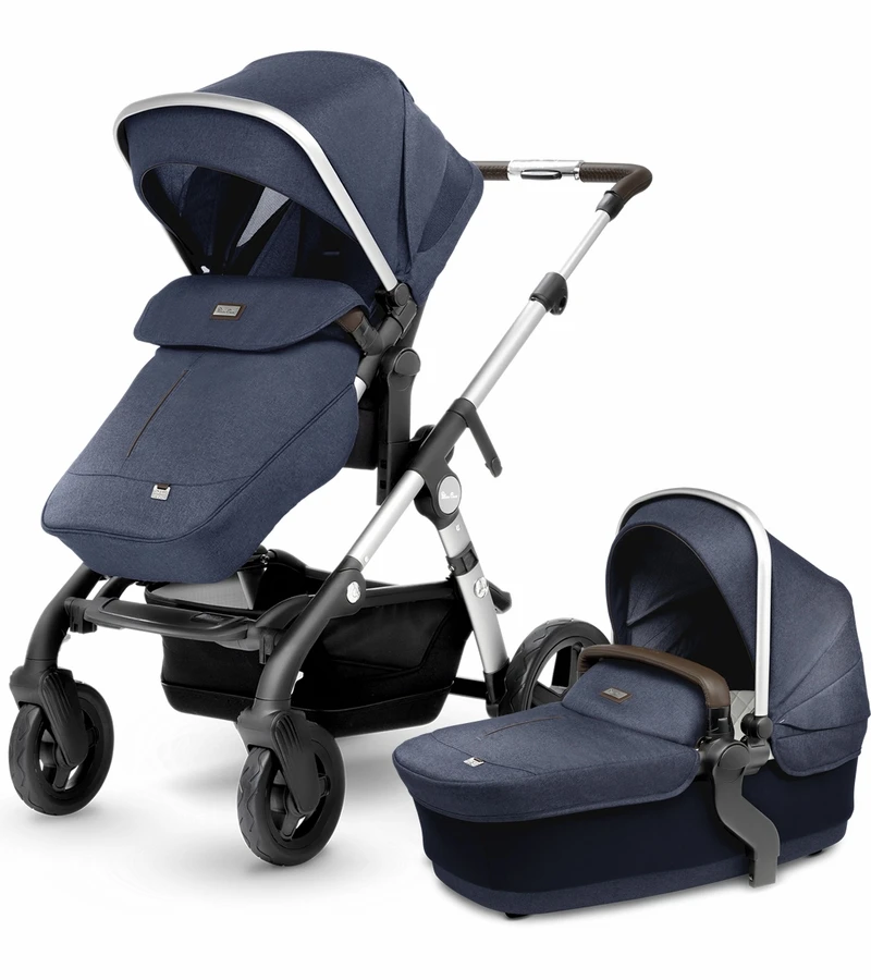 Silver Cross Wave Single-to-Double Stroller 2018 Midnight Blue 3 Silver Cross Wave Single-to-Double Stroller 2018 Midnight Blue