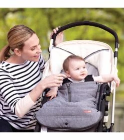 Skip Hop 3 Season Footmuff, Infant - Heather Gray -Graco Store skip hop 3 season footmuff infant heather gray 256