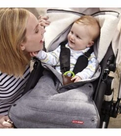 Skip Hop 3 Season Footmuff, Toddler - Heather Gray -Graco Store skip hop 3 season footmuff toddler heather gray 258