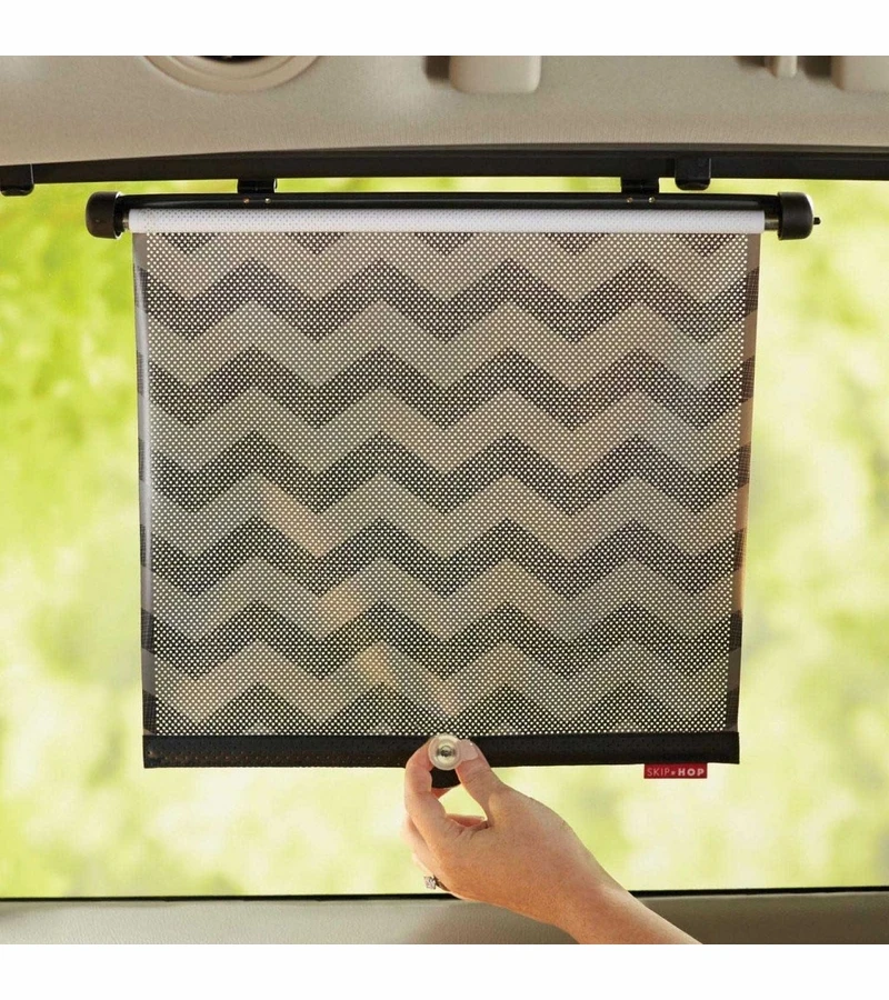 Skip Hop On The Go Style Drive Window Shade 2PK - Tonal Chevron 3 Skip Hop On The Go Style Drive Window Shade 2PK - Tonal Chevron