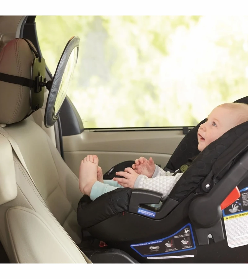 Skip Hop On The Go Style Driven Back Seat Vehicle Mirror - Tonal Chevron 4 Skip Hop On The Go Style Driven Back Seat Vehicle Mirror - Tonal Chevron - Image 2