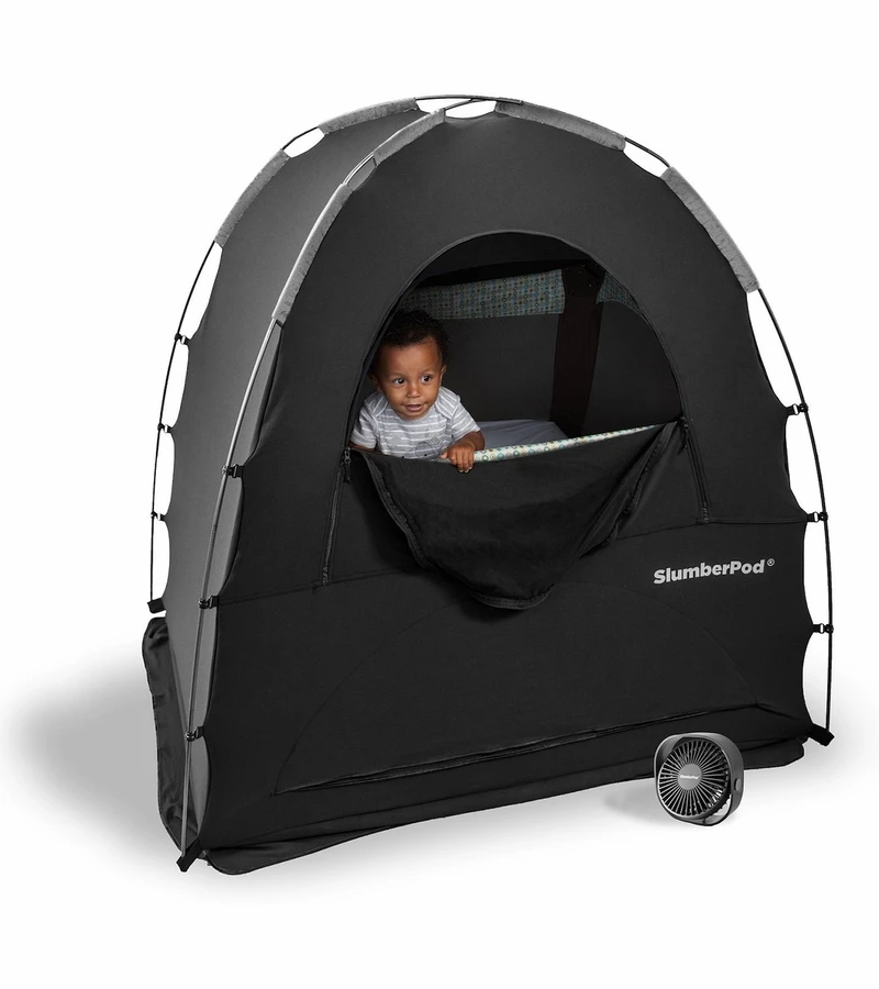 SlumberPod Privacy Canopy With Fan - Black 3 SlumberPod Privacy Canopy With Fan - Black