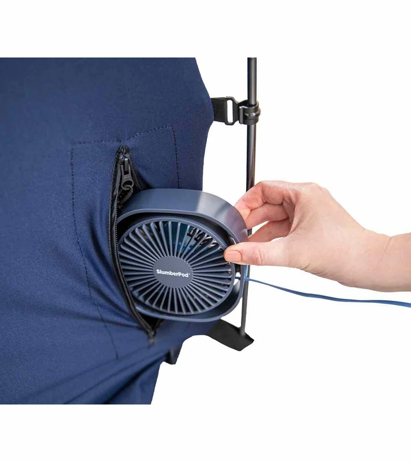 SlumberPod Privacy Canopy With Fan - Black 7 SlumberPod Privacy Canopy With Fan - Black - Image 5