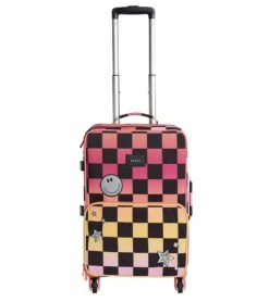 State Bags Logan Suitcase - Pink Checkerboard
