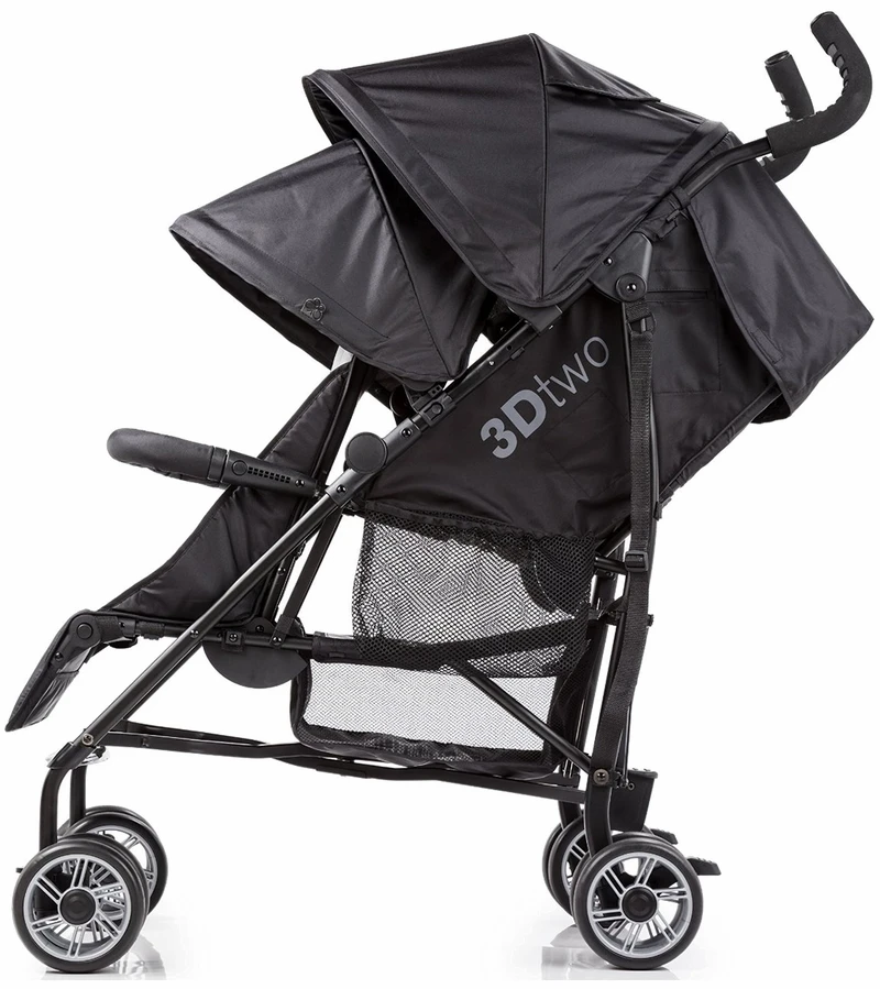 Summer Infant 3Dtwo Double Stroller - Black/Gray 4 Summer Infant 3Dtwo Double Stroller - Black/Gray - Image 2
