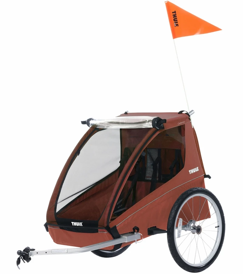 Thule Cadence 2-Seat Bicycle Trailer - Hot Sauce Red 4 Thule Cadence 2-Seat Bicycle Trailer - Hot Sauce Red - Image 2