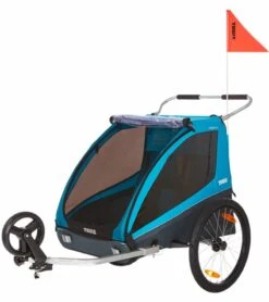 Thule Coaster XT Bicycle Trailer - Blue -Graco Store thule coaster xt bicycle trailer blue 256