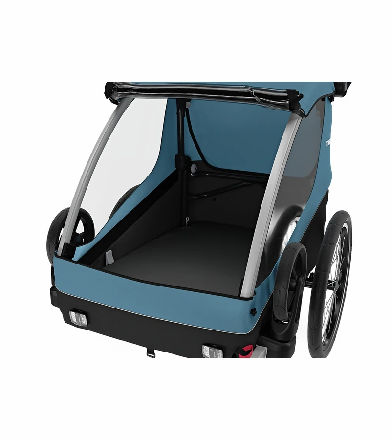 Thule Courier Bicycle Trailer + Stroller - Aegean Blue 6 Thule Courier Bicycle Trailer + Stroller - Aegean Blue - Image 4