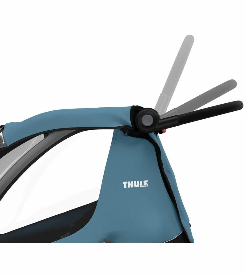 Thule Courier Bicycle Trailer + Stroller - Aegean Blue 7 Thule Courier Bicycle Trailer + Stroller - Aegean Blue - Image 5