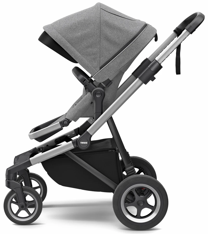 Thule Sleek Stroller - Grey Melange 4 Thule Sleek Stroller - Grey Melange - Image 2
