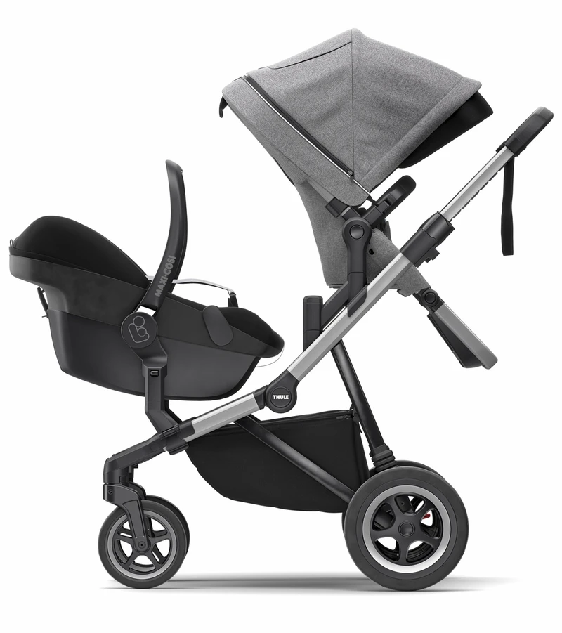 Thule Sleek Stroller - Grey Melange 5 Thule Sleek Stroller - Grey Melange - Image 3