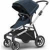 Thule Sleek Stroller - Navy Blue 1 Thule Sleek Stroller - Navy Blue -Graco Store thule sleek stroller navy blue 200