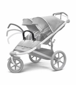 Thule Urban Glide 2 Double Jogging Stroller Essentials Bundle - Jet Black -Graco Store thule urban glide 2 double jogging stroller bumper bar bottle cage bundle jet black 10